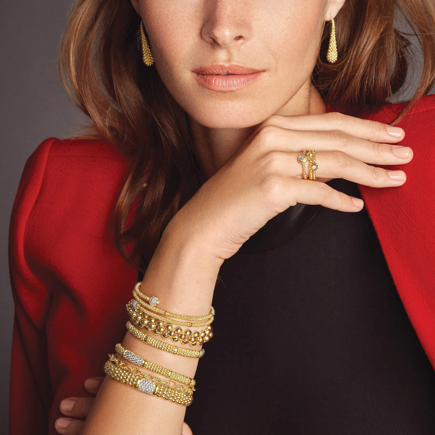 Lagos 18k Gold Diamond Bracelet