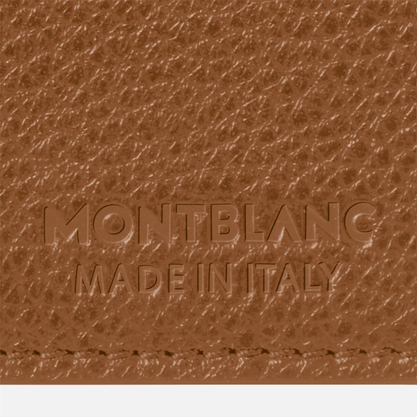 Montblanc Soft Grain 4cc Card Holder in Caramel