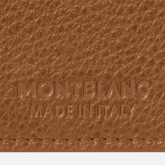 Montblanc Soft Grain 4cc Card Holder in Caramel