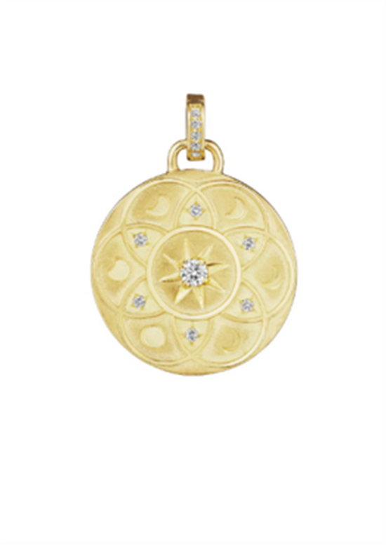 Penny Preville Round Lunar Medallion