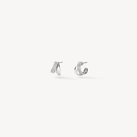 Hearts on Fire Inside/Out Diamond Flip Earrings in 18k White Gold