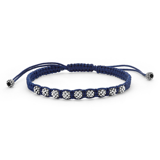 Lagos Navy Macrame Bracelet