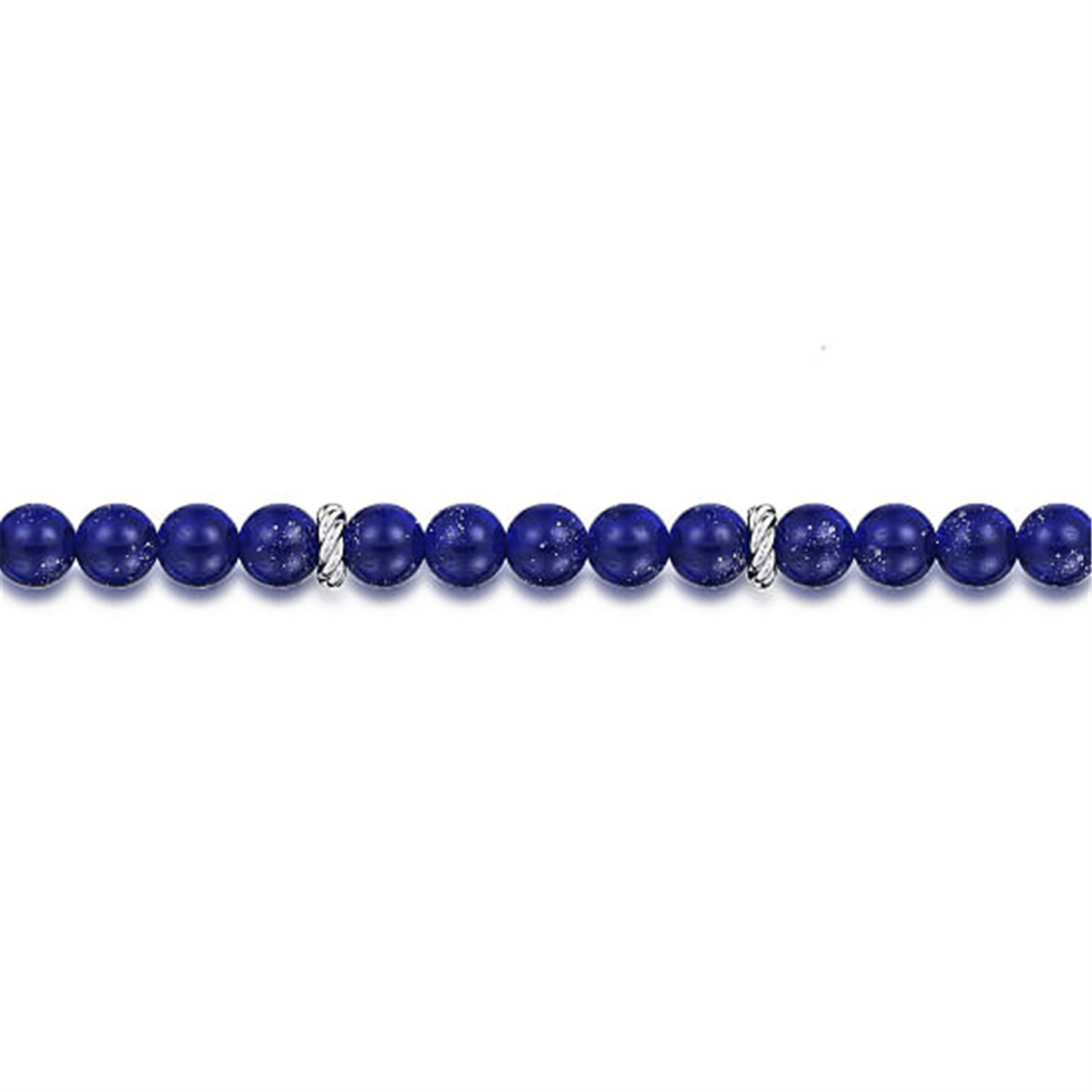 Gabriel & Co. Sterling Silver & Lapis Beaded Bracelet - style #TBM2086SVJLP