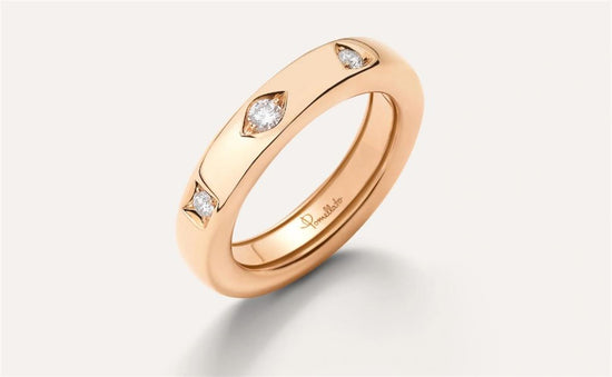 Pomellato Iconica Extra Slim Ring in 18k Rose Gold