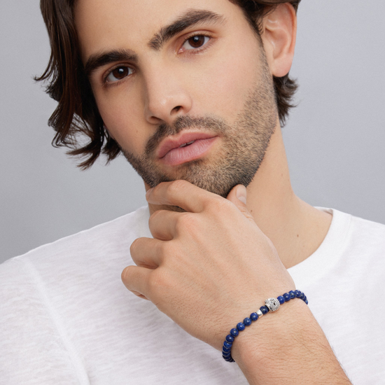 Lagos Lapis Skull Bracelet