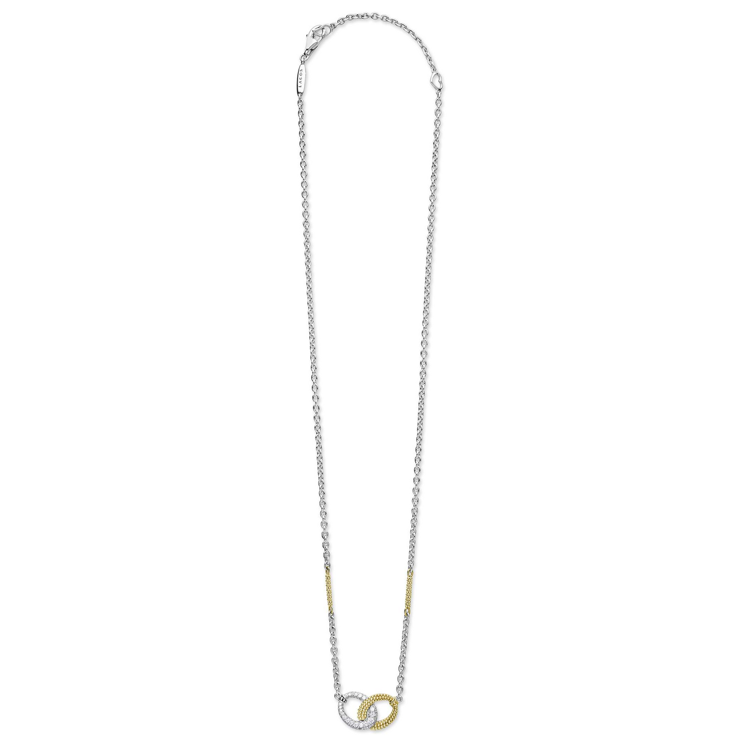 Lagos Two-Tone Link Diamond Necklace