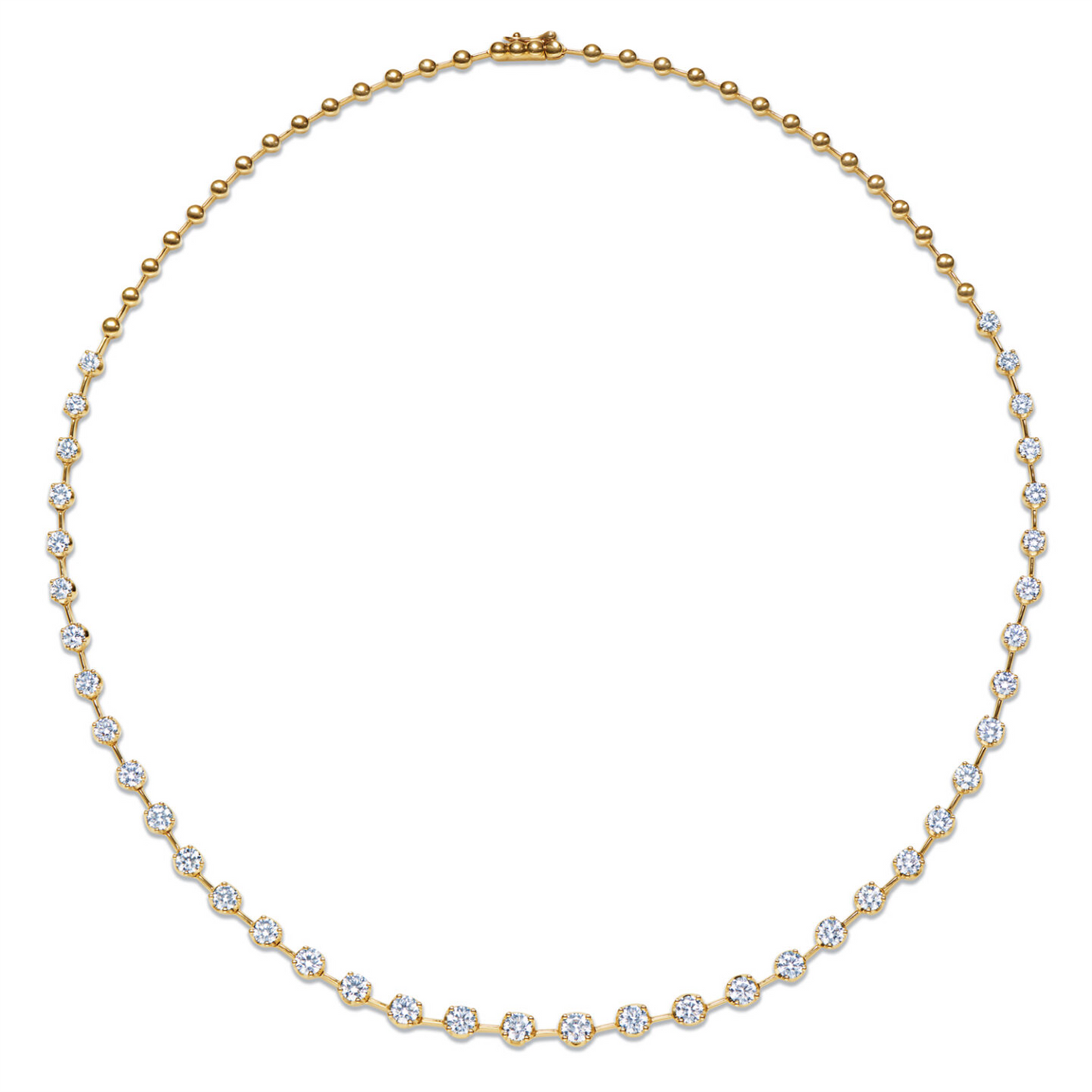 Kwiat Starry Night Partway Riviera Necklance in 18k Gold & 2ct Diamonds