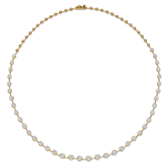 Kwiat Starry Night Partway Riviera Necklance in 18k Gold & 2ct Diamonds