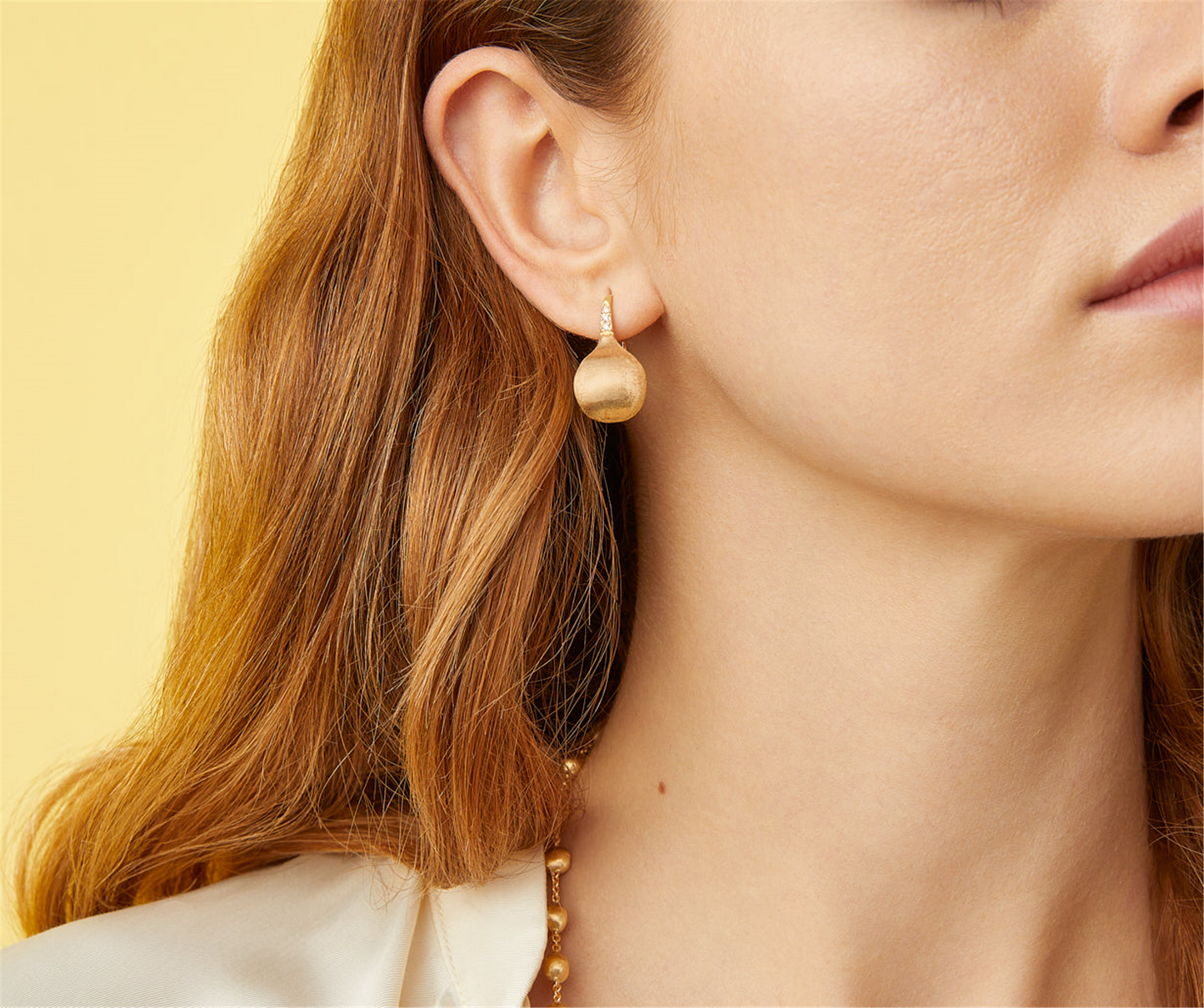 Marco Bicego Africa Drop Bead Diamond Earrings