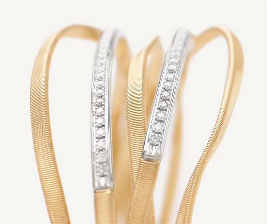 Marco Bicego Marrakech Hand Twisted Diamond Multi Strand Bracelet