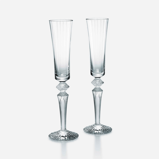 Baccarat Mille Nuits Flutissimo Champagne Flute Set of 2