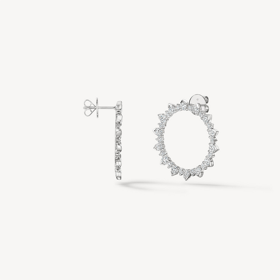 Hearts on Fire Aerial Sunburst Diamond Earrings - Large