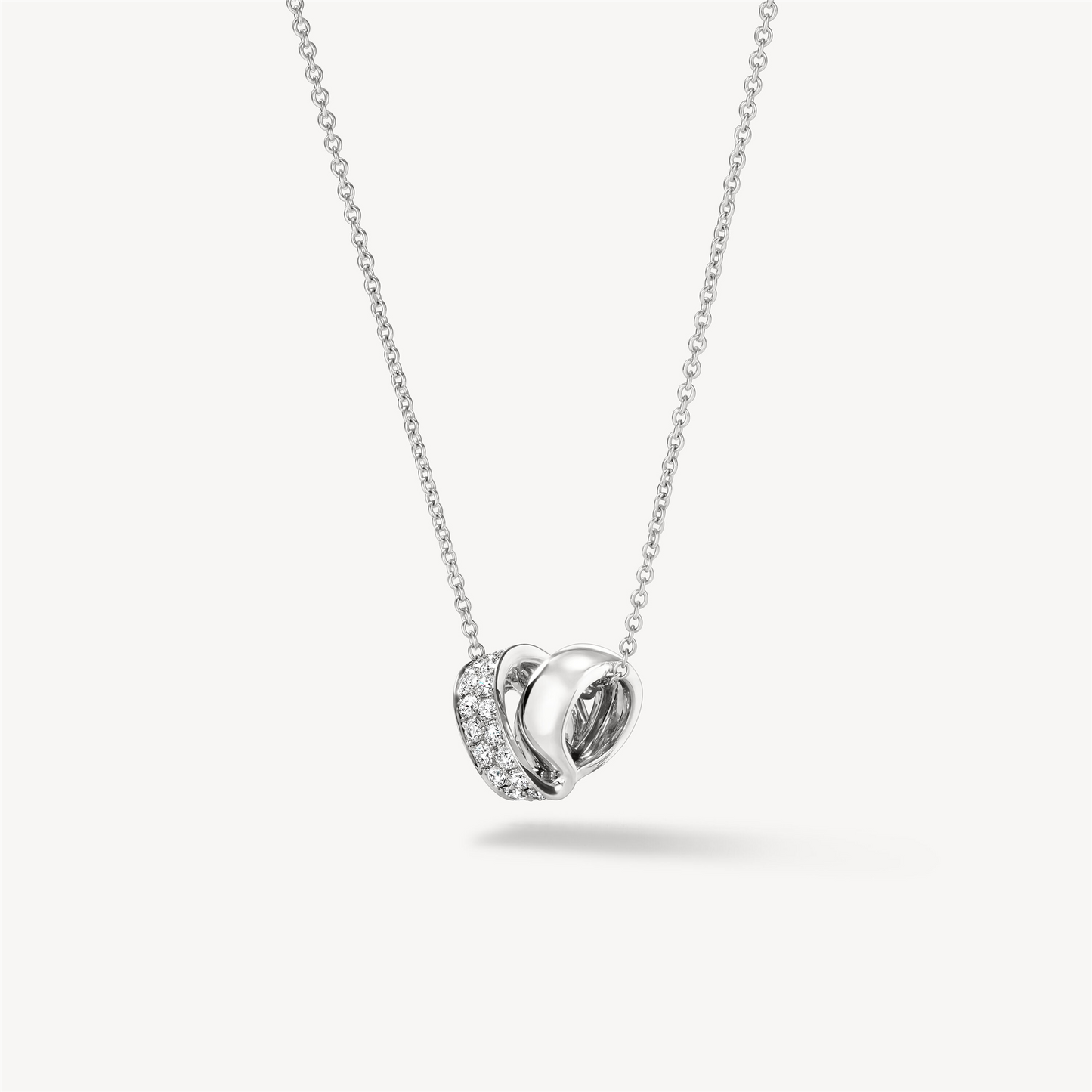 Hearts on Fire Inside/Out Multi-Wear Rondel Diamond Necklace in 18k White Gold