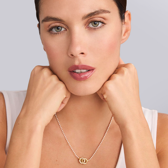 Lagos Two-Tone Interlocking Pendant Necklace