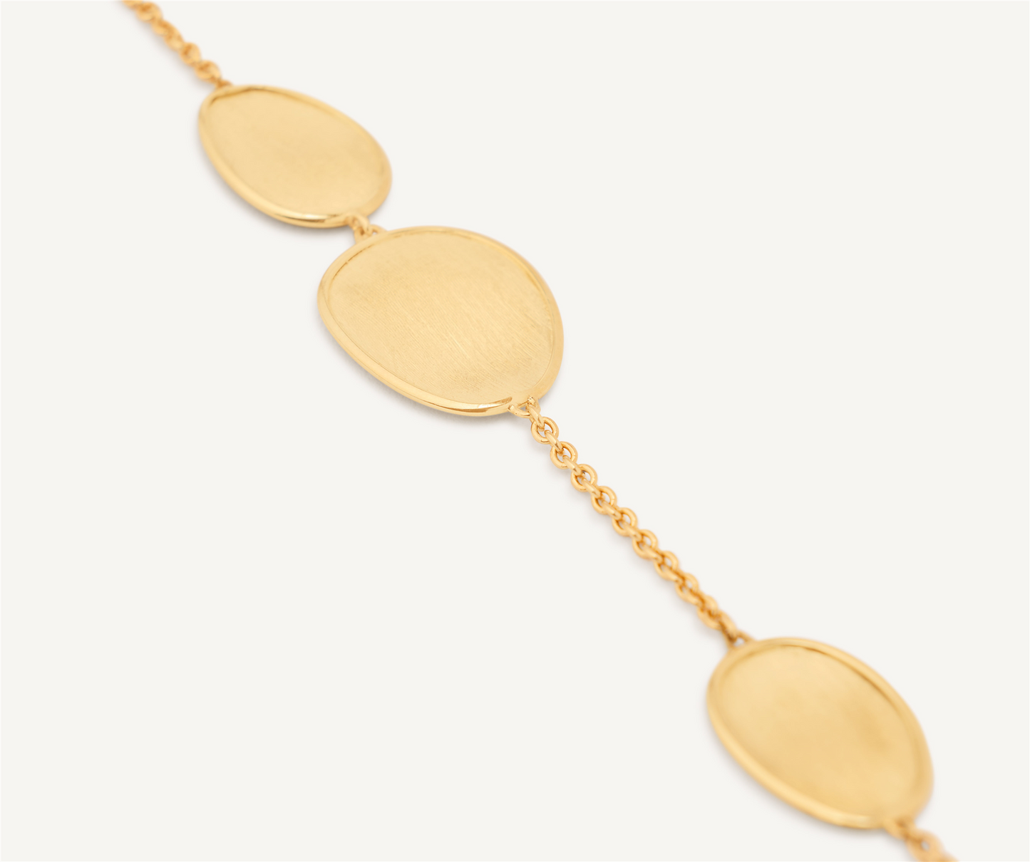Marco Bicego Lunaria 18k Gold Petal 4 Station Bracelet
