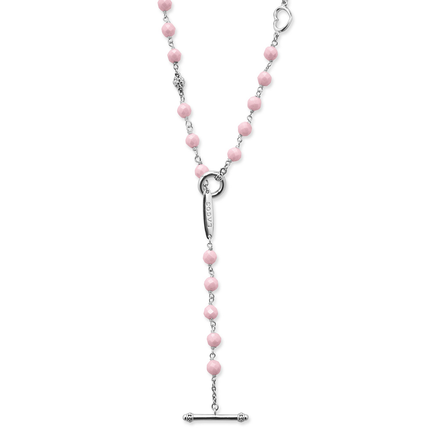 Lagos Pink Ceramic Beaded Necklace