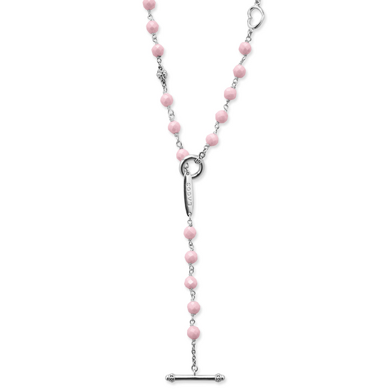 Lagos Pink Ceramic Beaded Necklace