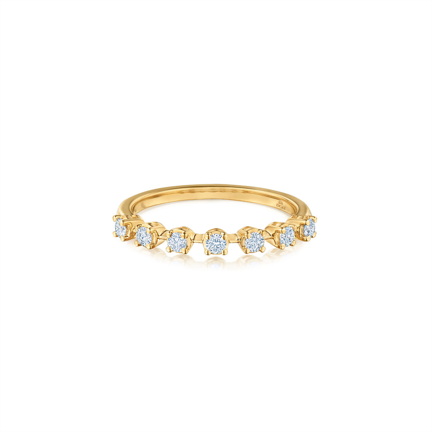 Kwiat Starry Night Single Row Ring in 18k Yellow Gold & 1/4ct Diamonds