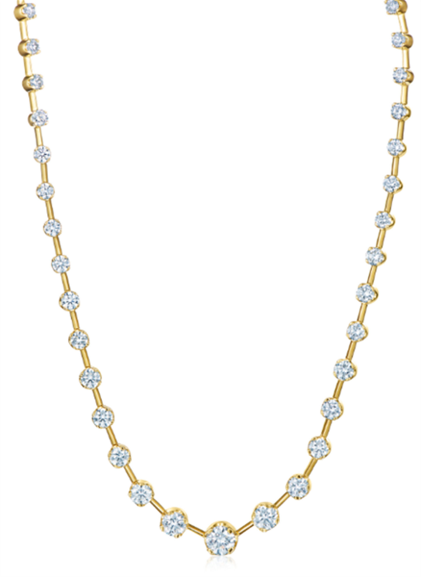 Kwiat Starry Night Graduated Round Diamond Eternity Necklace