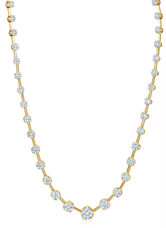 Kwiat Starry Night Graduated Round Diamond Eternity Necklace