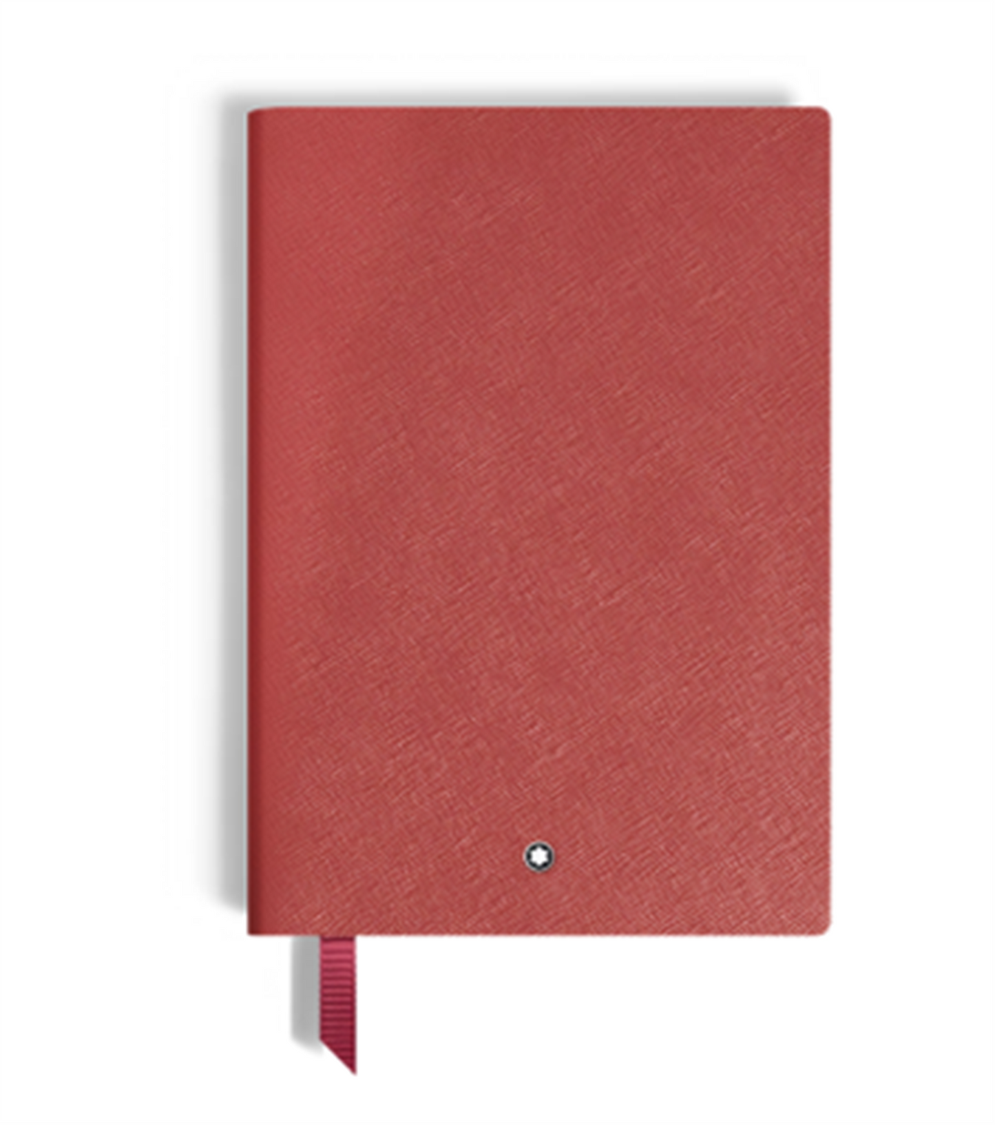 MontBlanc Medium Leather Notebook in Brick Red