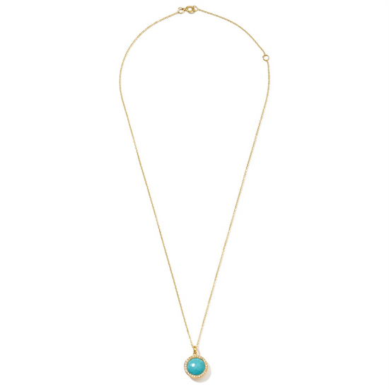 Ippolita Lollipop Small Turquise & Diamond Pendant Necklace