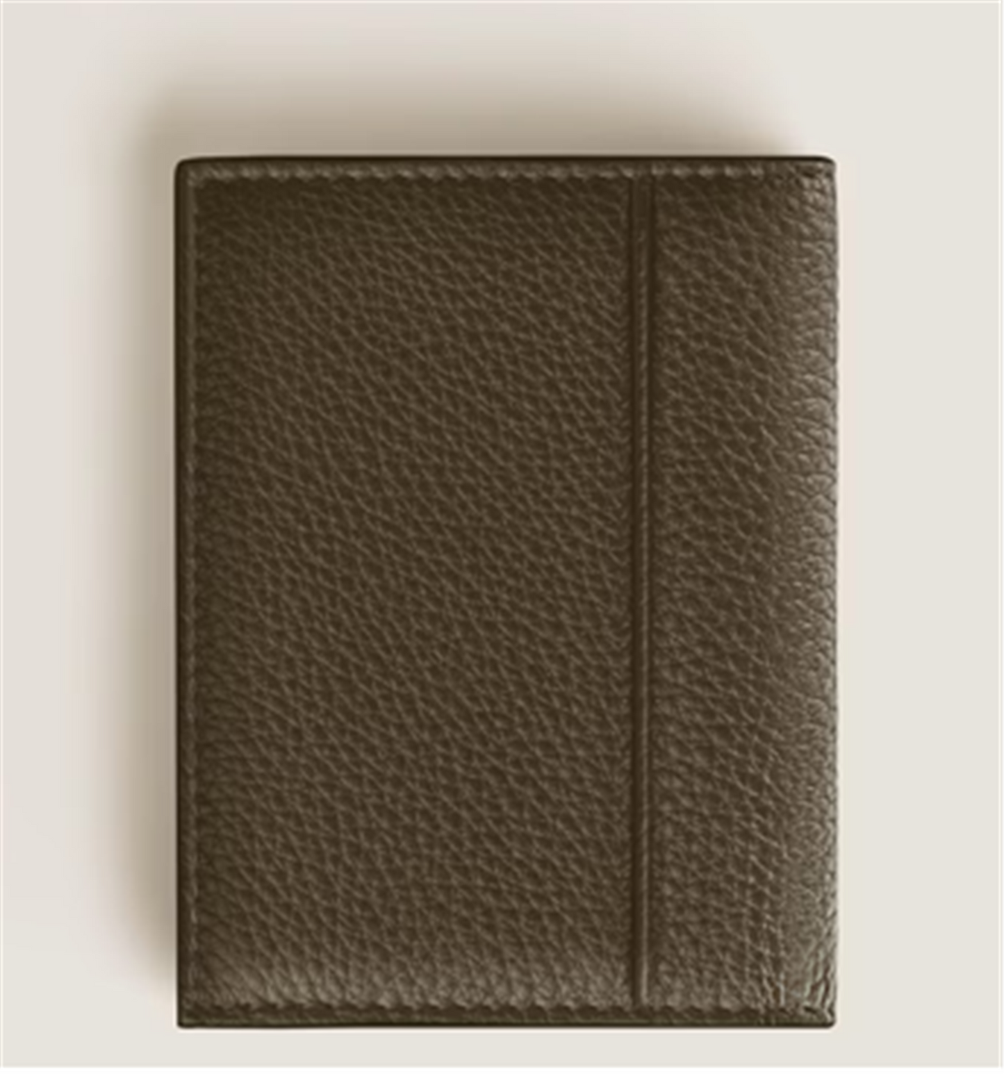 Montblanc 4cc Card Holder in Khaki Grain Leather