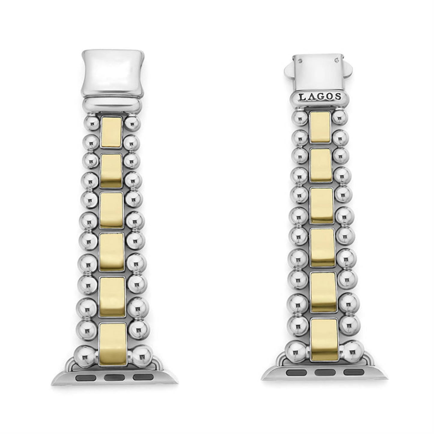 Lagos 18K Gold & Stainless Steel Watch Bracelet - 38 - 45mm