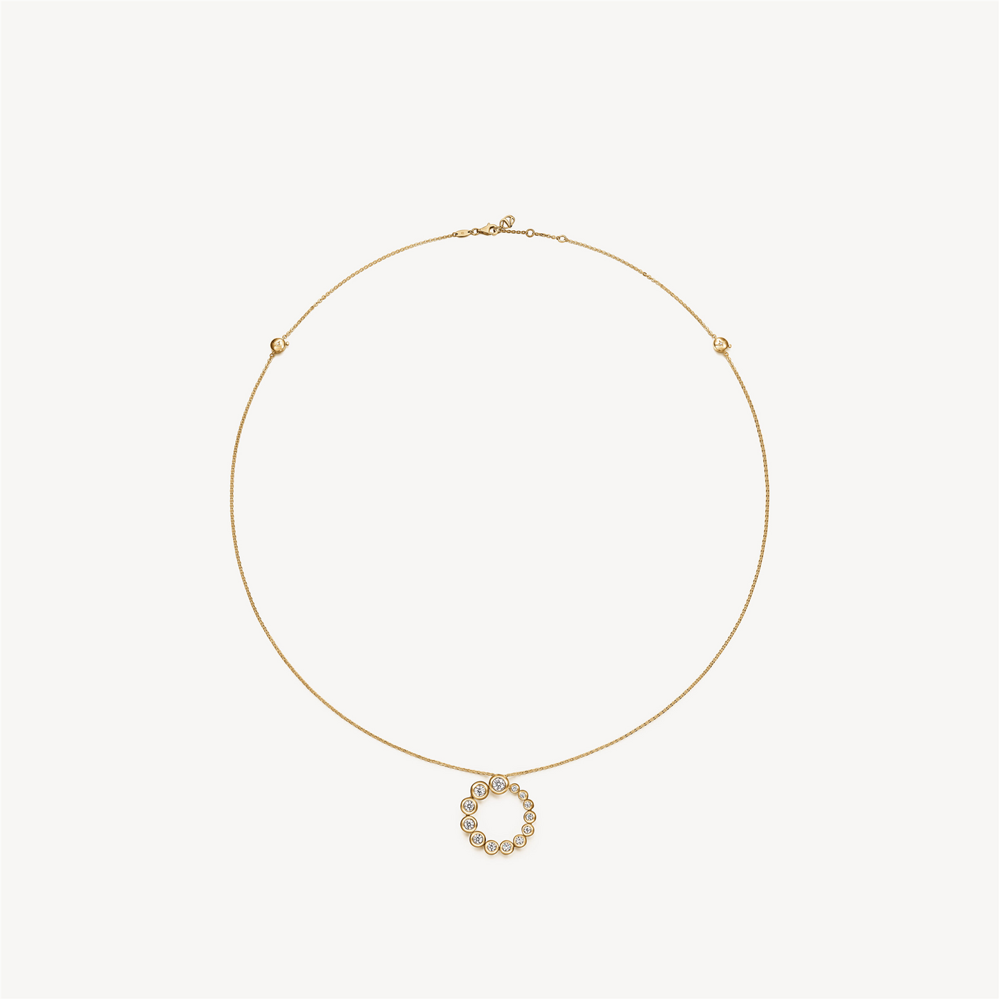 Hearts On Fire Dream Circle Convertible Pendant Necklace in 18k Yellow Gold