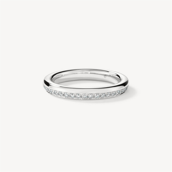 Hearts on Fire Barre Pavé Diamond 1/4ct Band in 18k White Gold