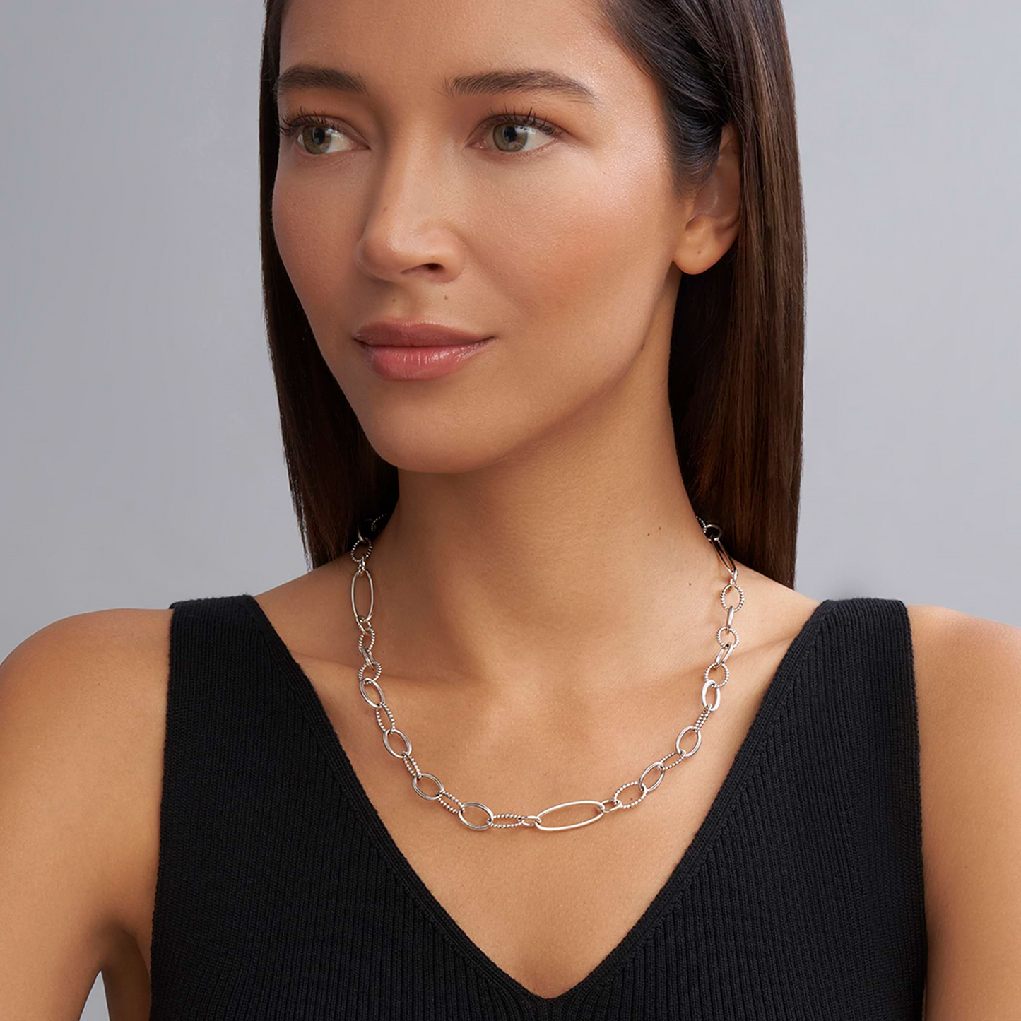 Lagos Sterling Silver Link Necklace