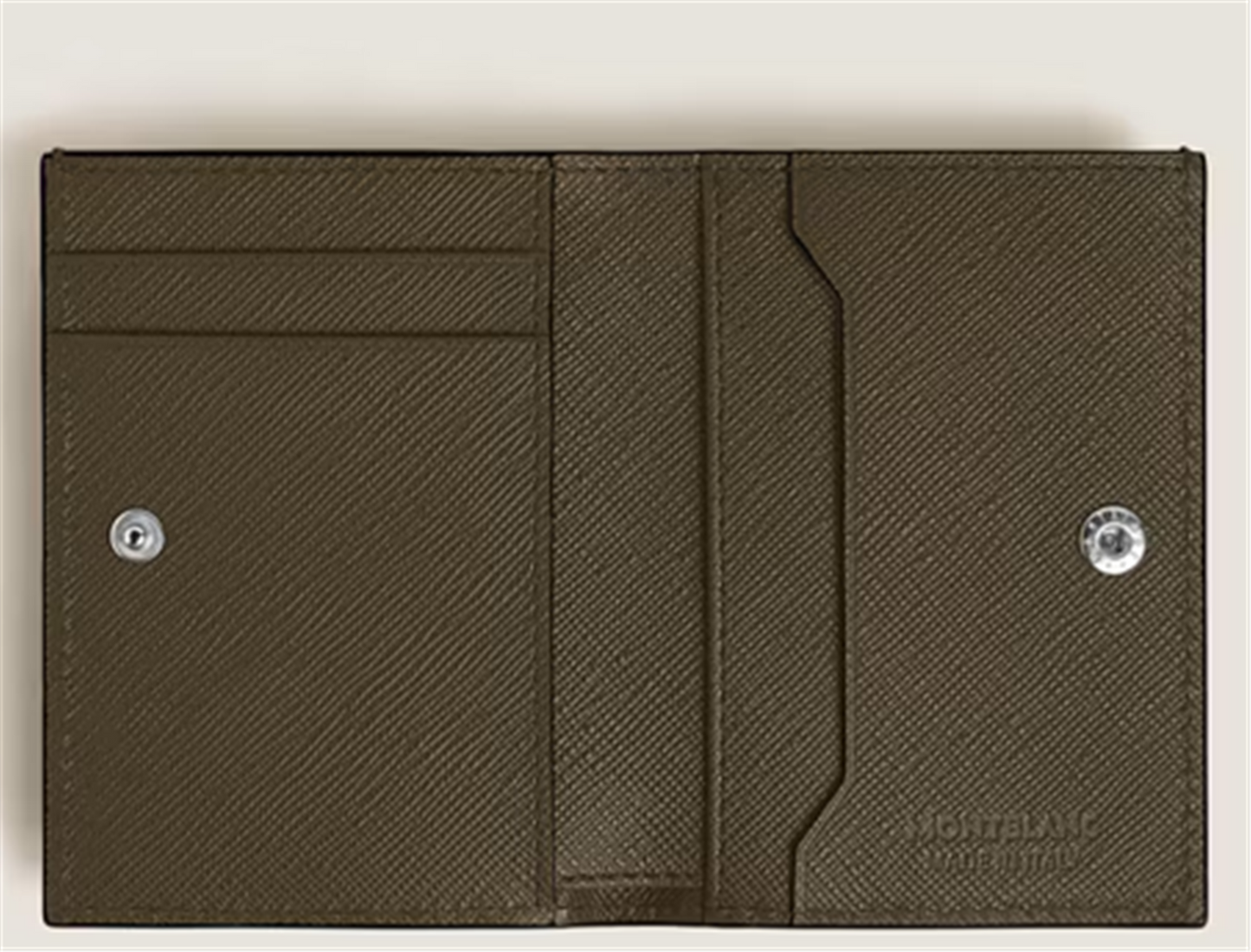 Montblanc Mini Wallet 4cc in Khaki Sartorial Leather