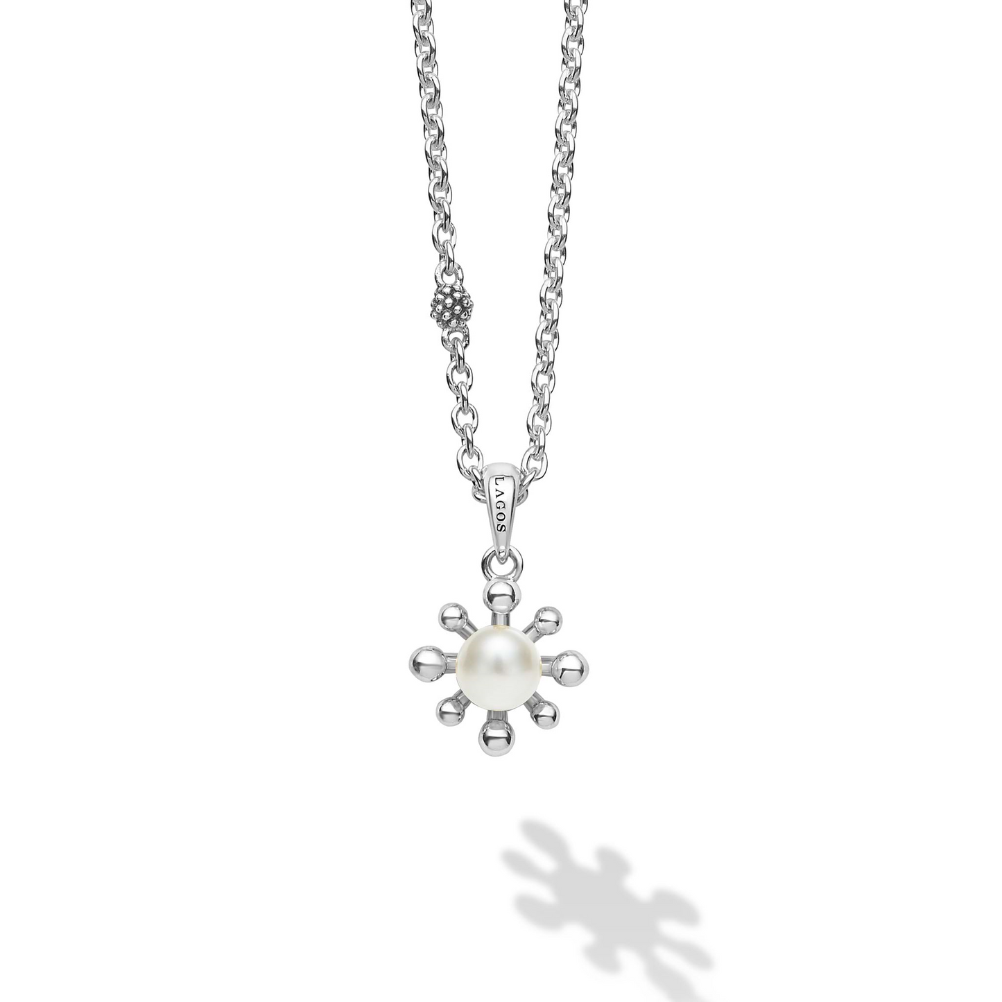 Lagos Fleur Pearl Pendant Necklace