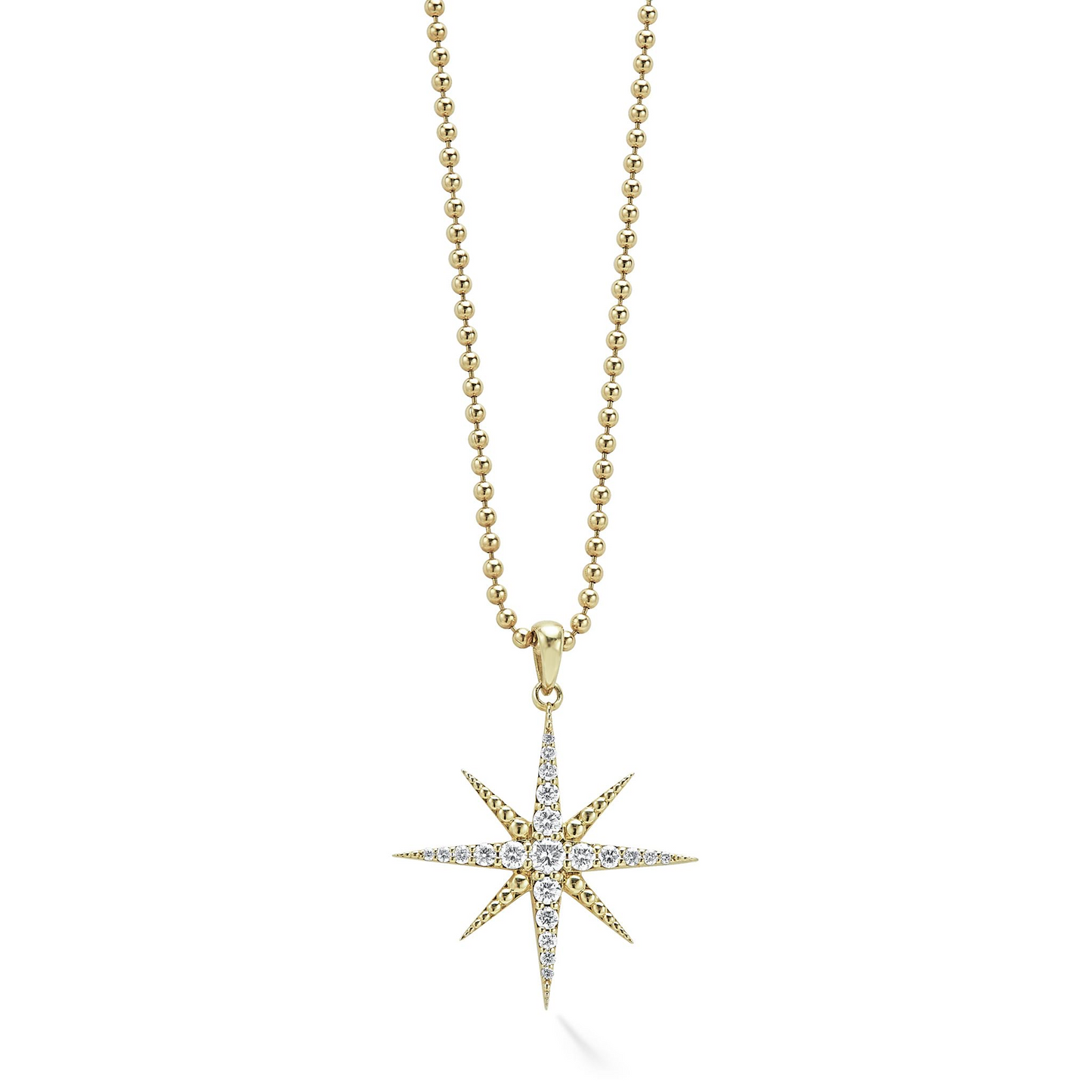 Lagos Delicate Diamond Pendant Necklace in 18k Gold