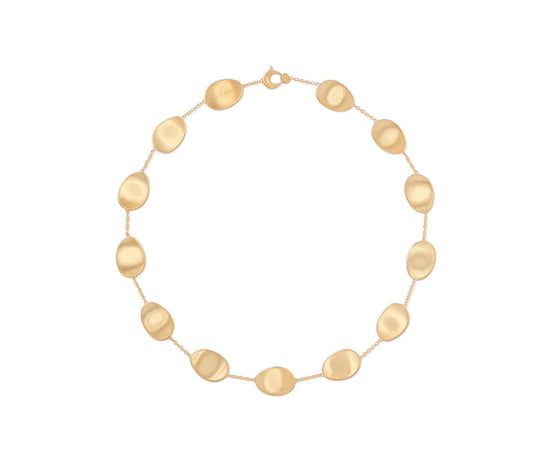 Marco Bicego Lunaria Gold Petal Single Strand Necklace