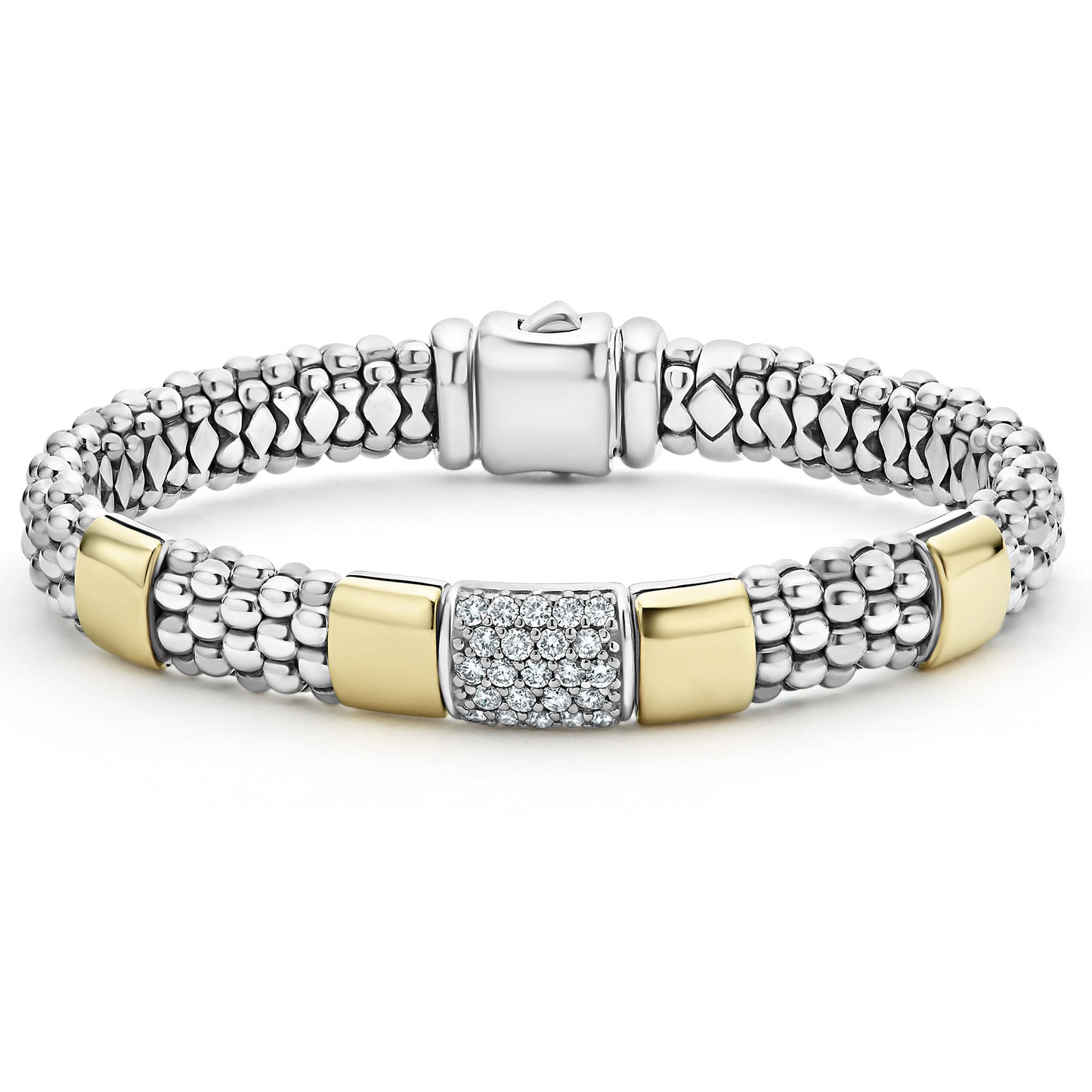 Lagos Two-Tone Diamond Bracelet