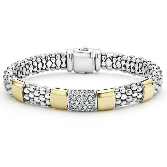 Lagos Two-Tone Diamond Bracelet