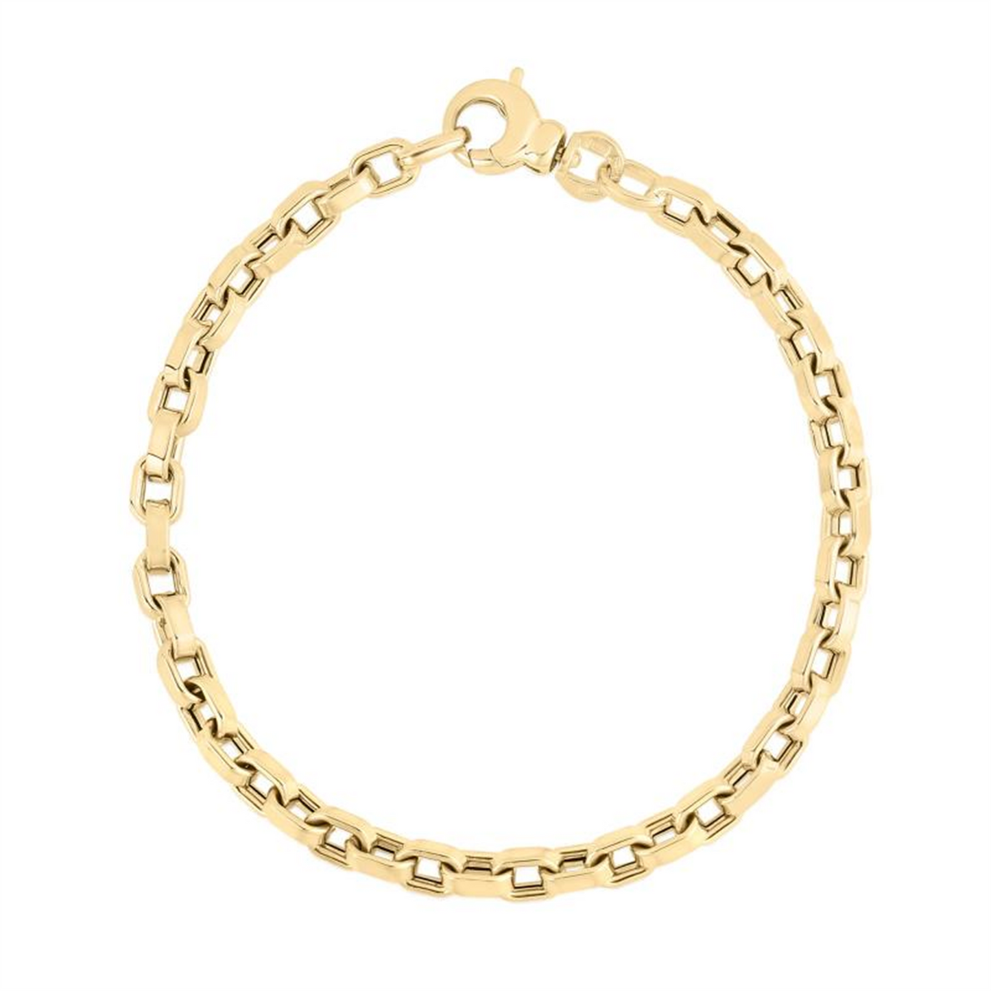 Roberto Coin 18kt Yellow Gold Square Link Chain Bracelet
