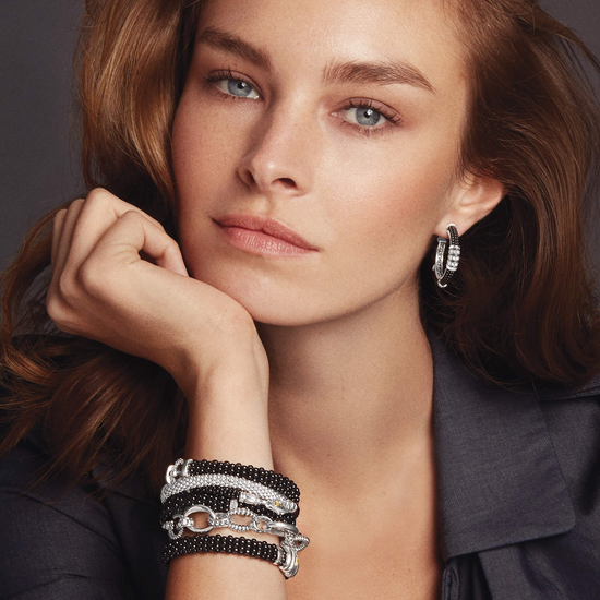 Lagos Oval  Fluted Link Bracelet