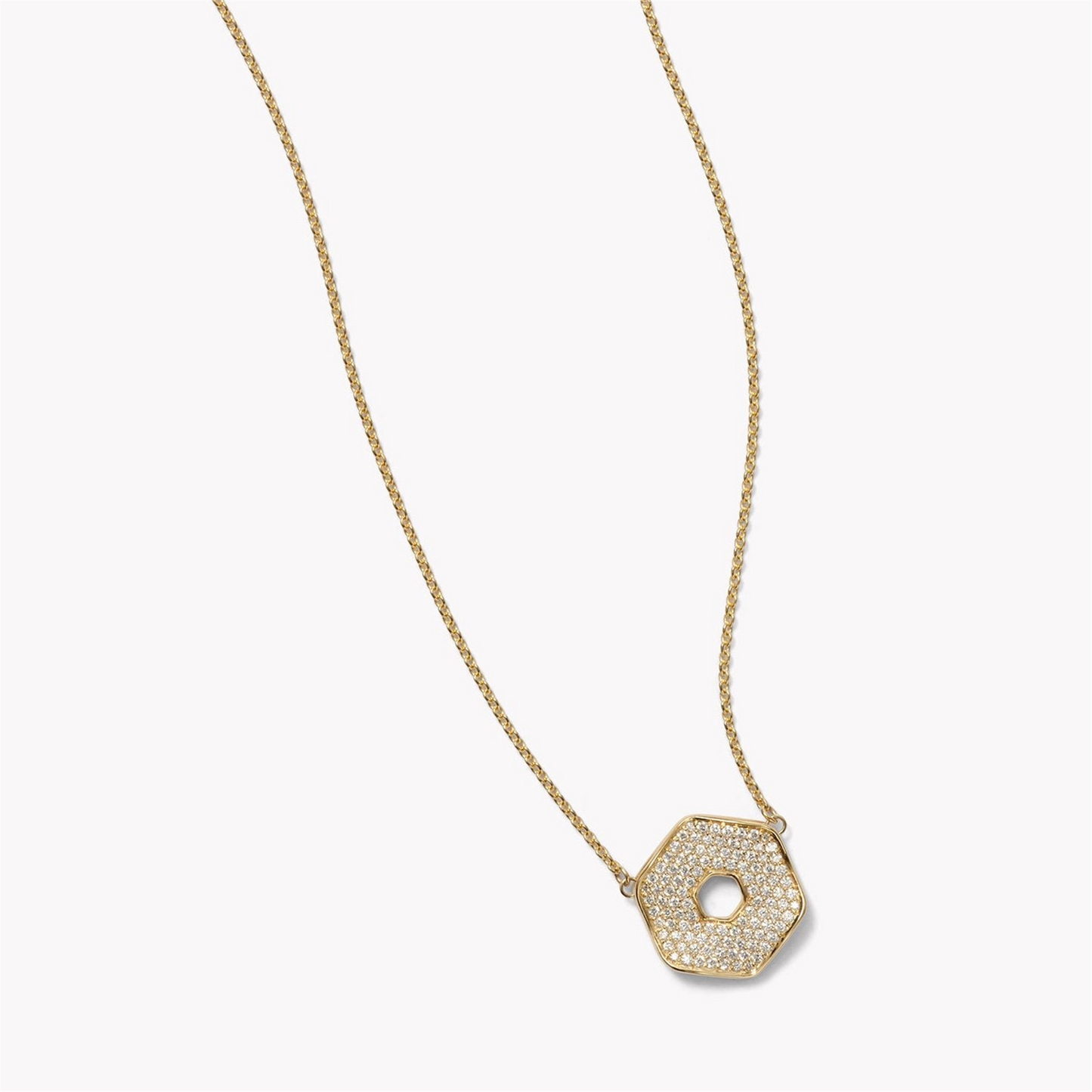 Jamie Turner Eclipse Diamond Necklace in 18k Yellow Gold