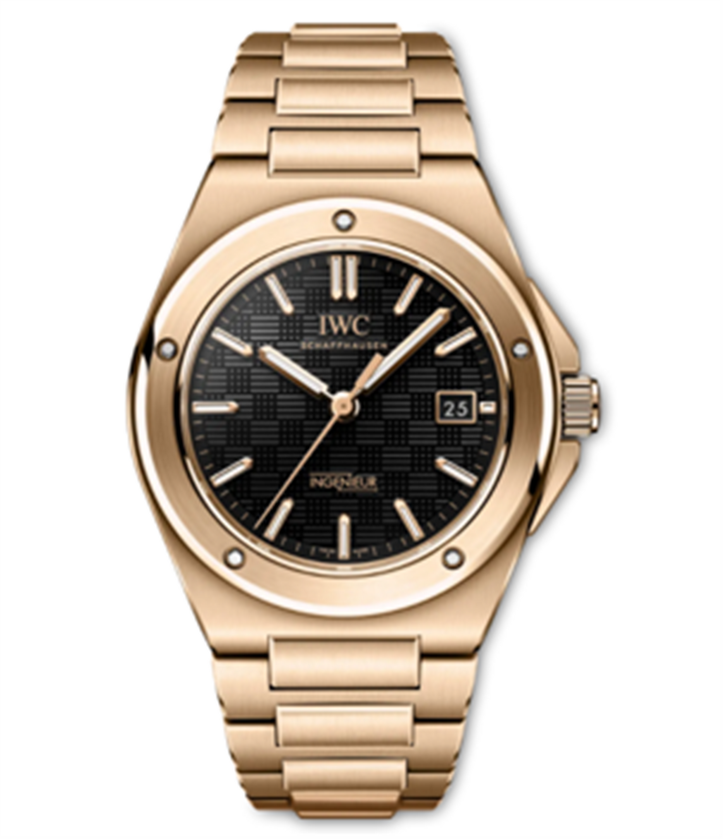 IWC Ingenieur 40mm in 18k 5N Gold - Black Dial