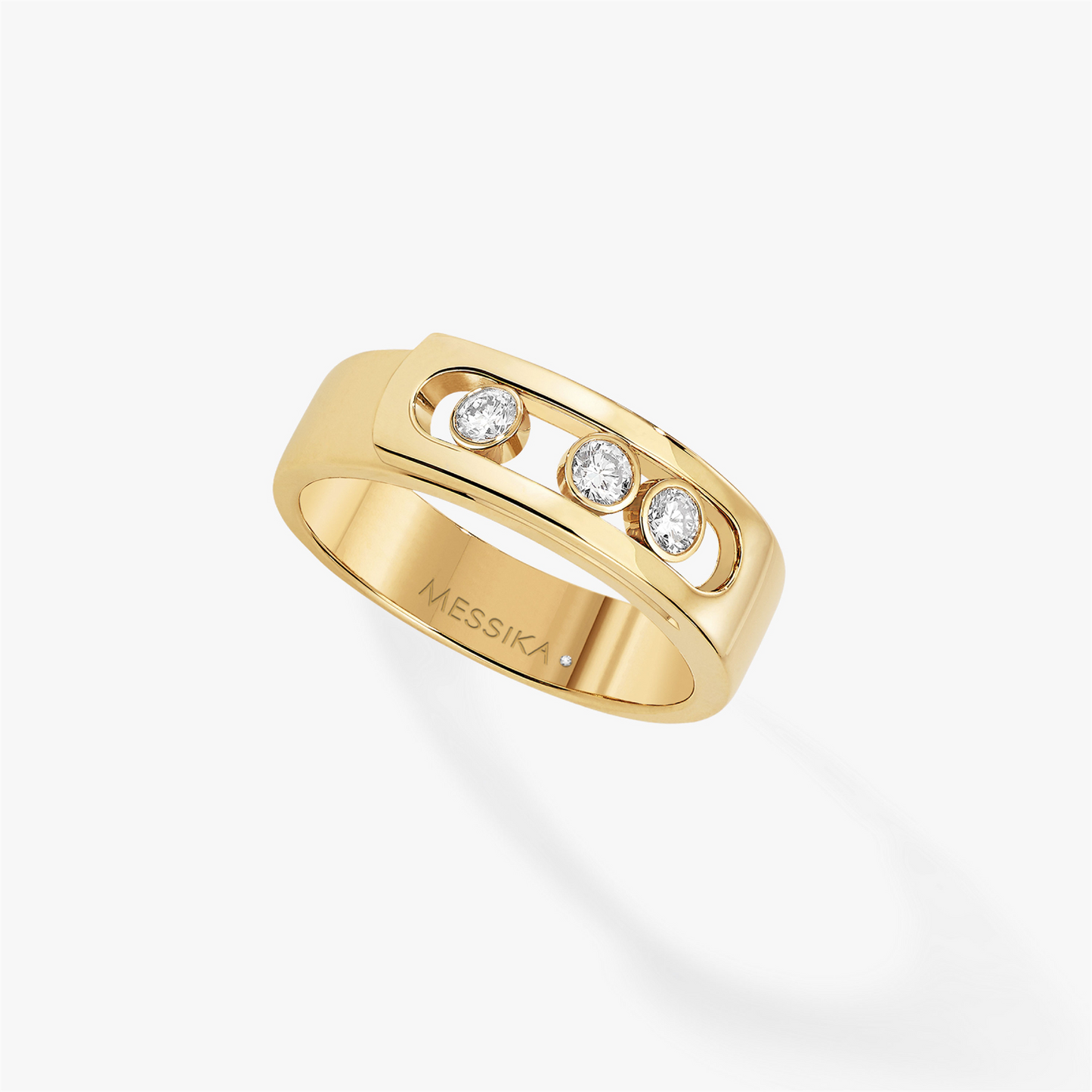 Messika Move Noa Ring in 18k Yellow Gold & 0.12ct Diamonds