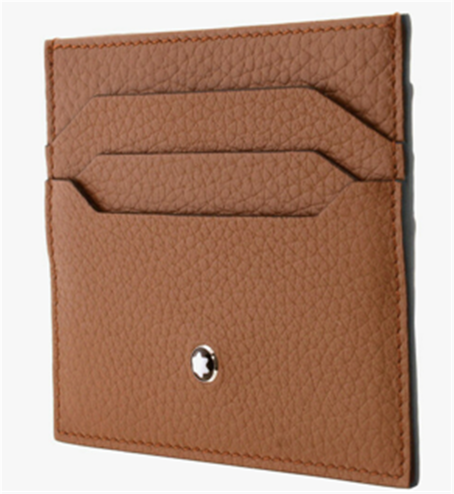 Montblanc Soft Grain Card Holder 6cc in Caramel