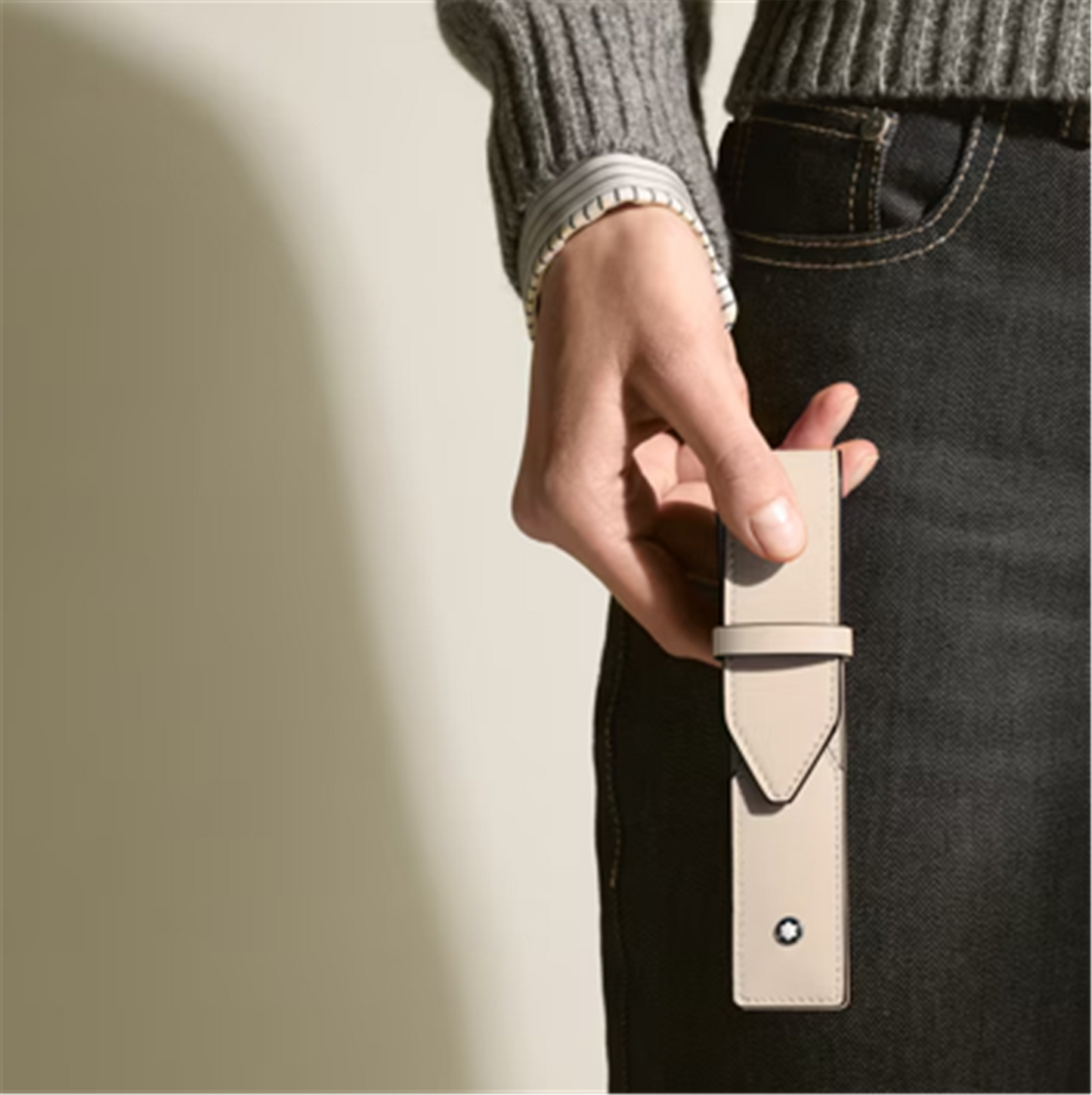 Montblanc Meisterstuck 1 Pen Pouch in Cloudy Beige