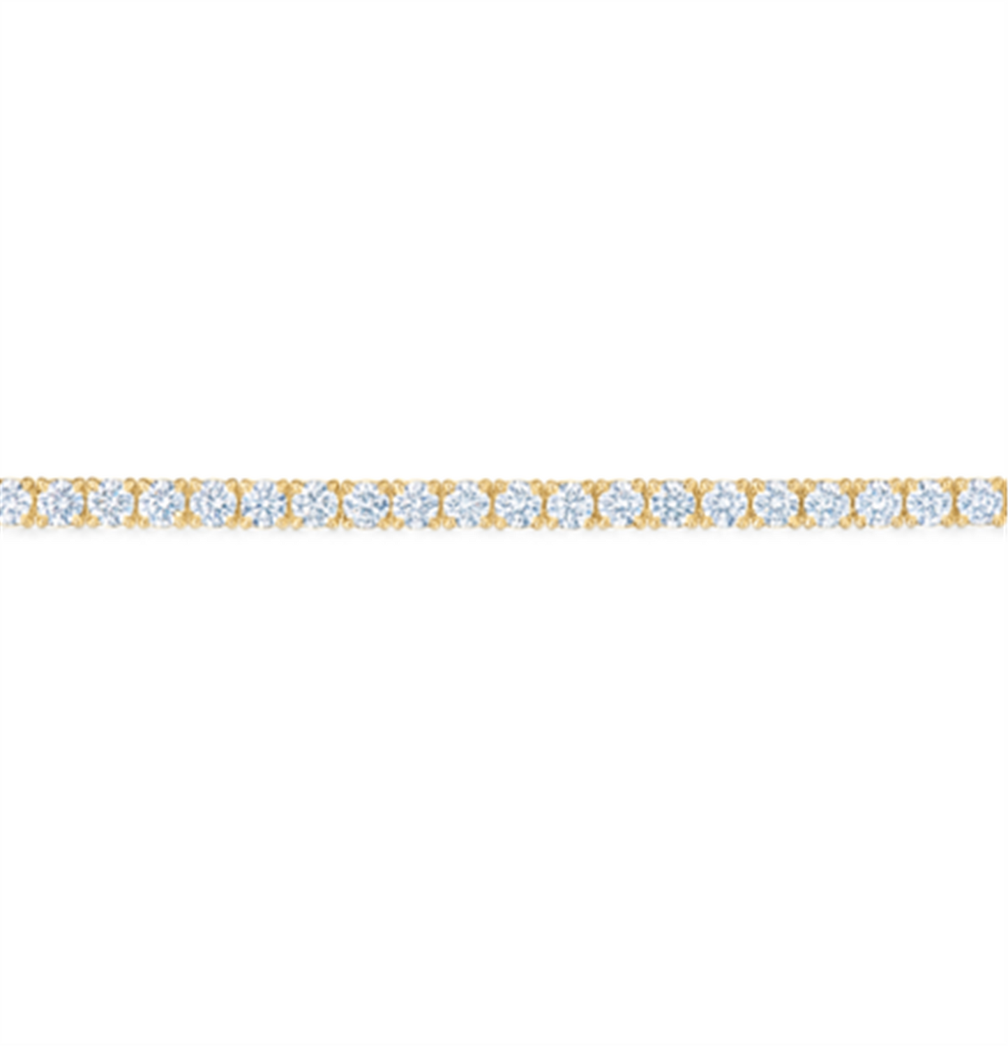 KWIAT Signature Tiara 3ct Straight Line Diamond Bracelet in 18k Yellow Gold