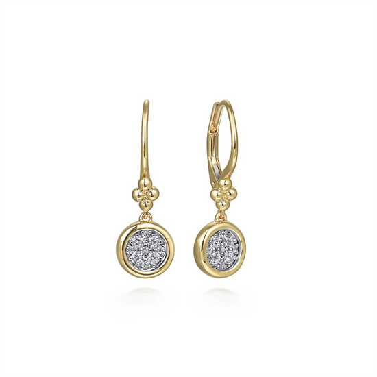 Gabriel & Co. Diamond Cluster Bujukan Lever Back Earrings