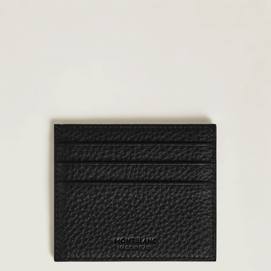 Montblanc Grain 6cc Card Holder in Black