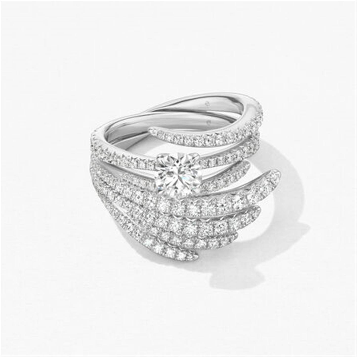 Hearts on Fire 1ct Platinum Vela Solitaire Engagement Ring