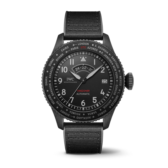 IWC Schaffhausen Pilot's Watch Timezoner 46mm Top Gun Ceratanium