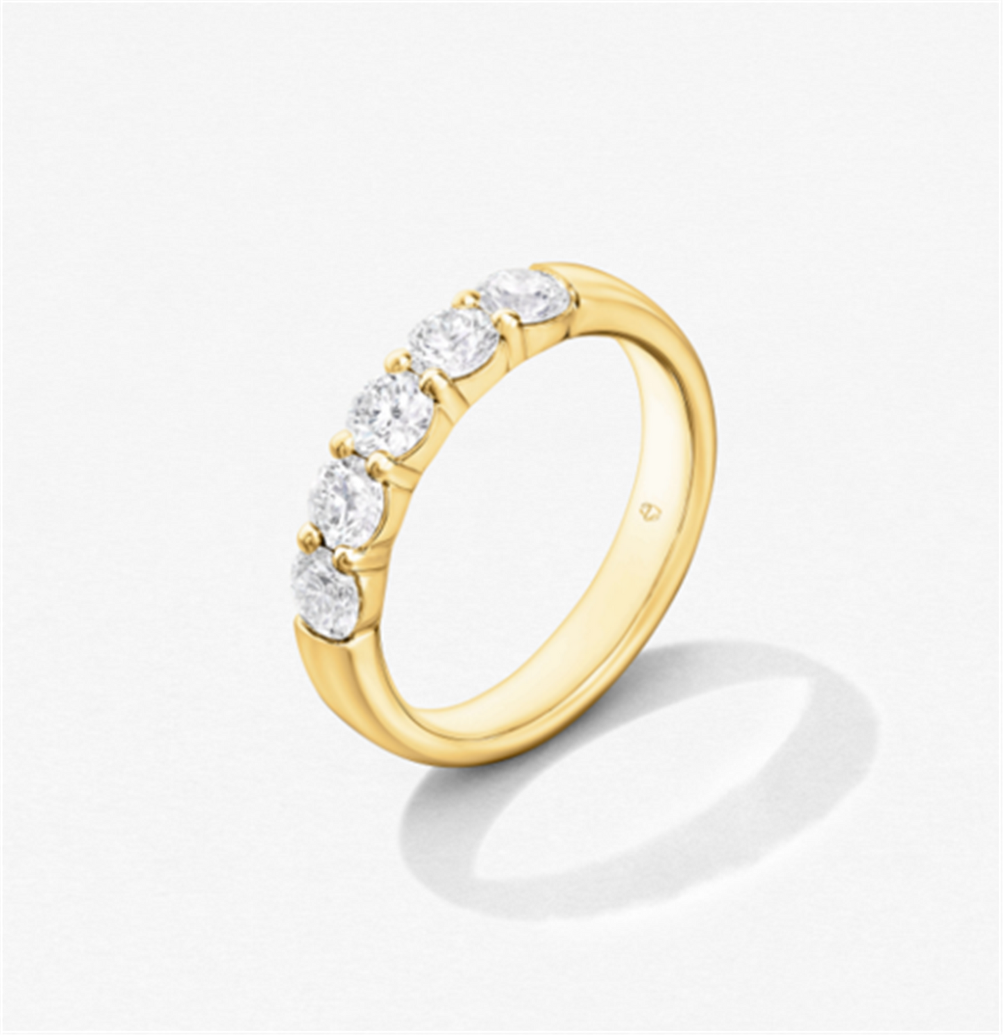 Hearts on Fire Five-Stone Diamond Band in 18k Gold